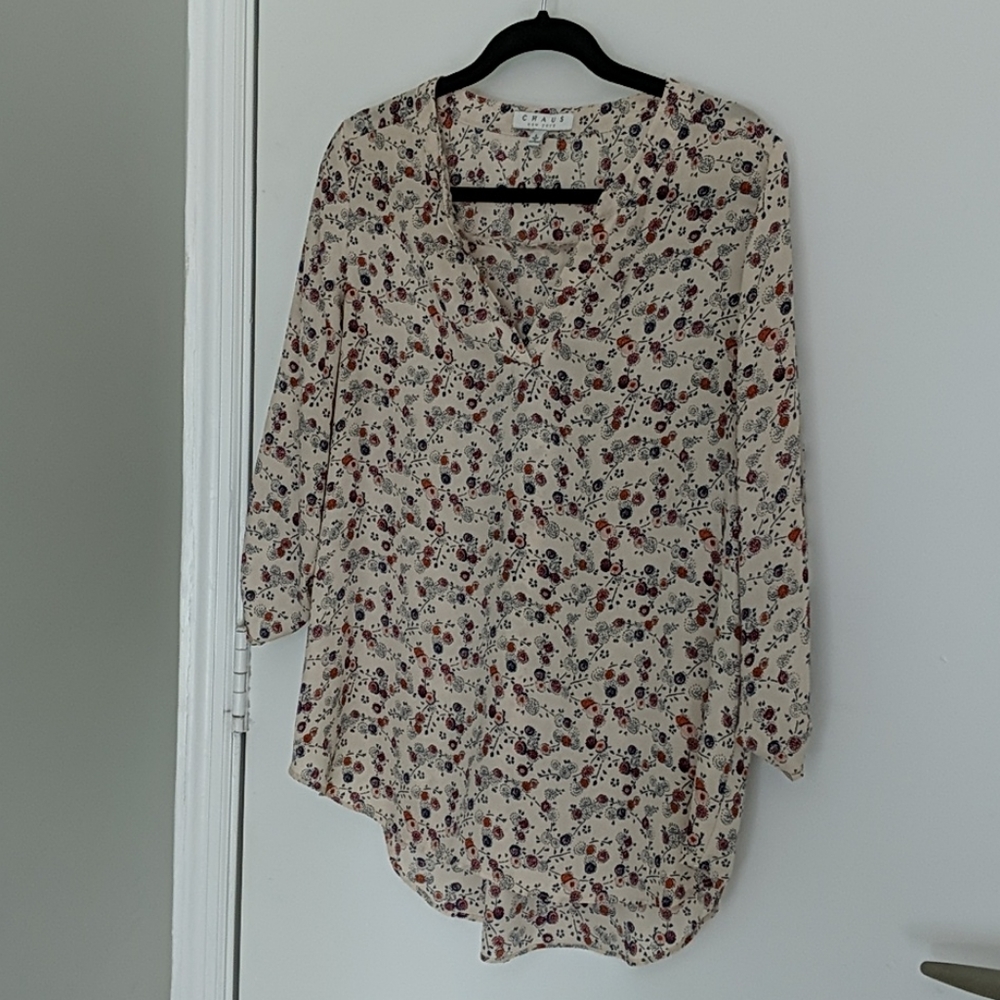CHAUSE New York blouse, flour design